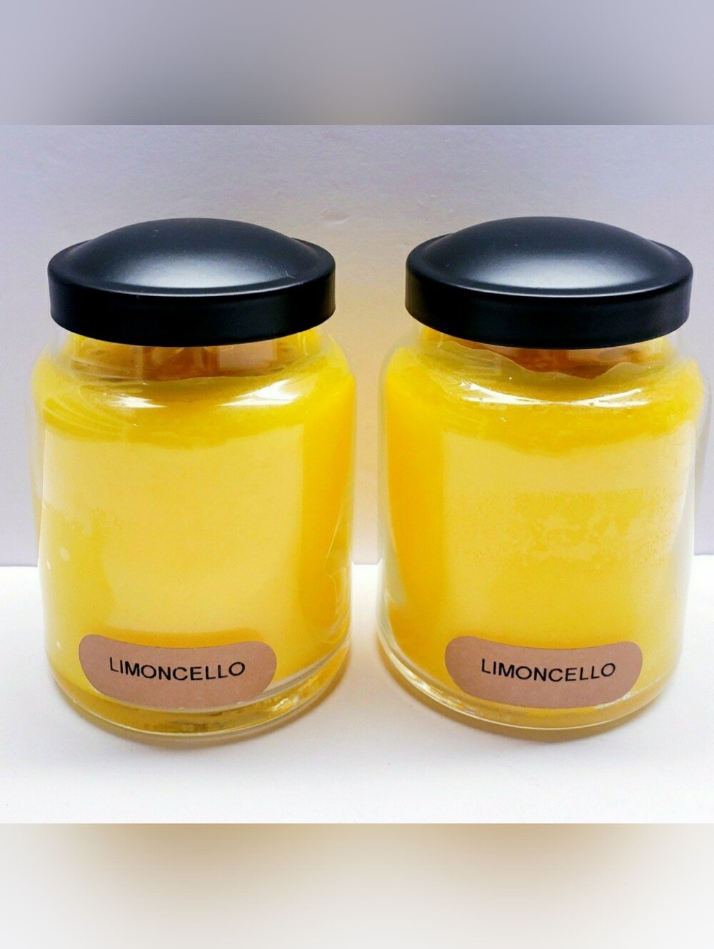 LIMONCELLO -A Cheerful Giver Baby Jar Single Wick Candle, 6 oz (2 pcs)